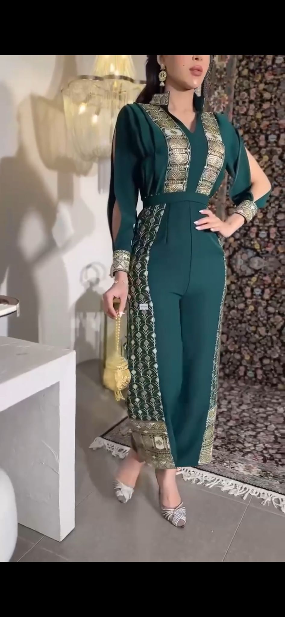 Elegant Green Jumpsuit