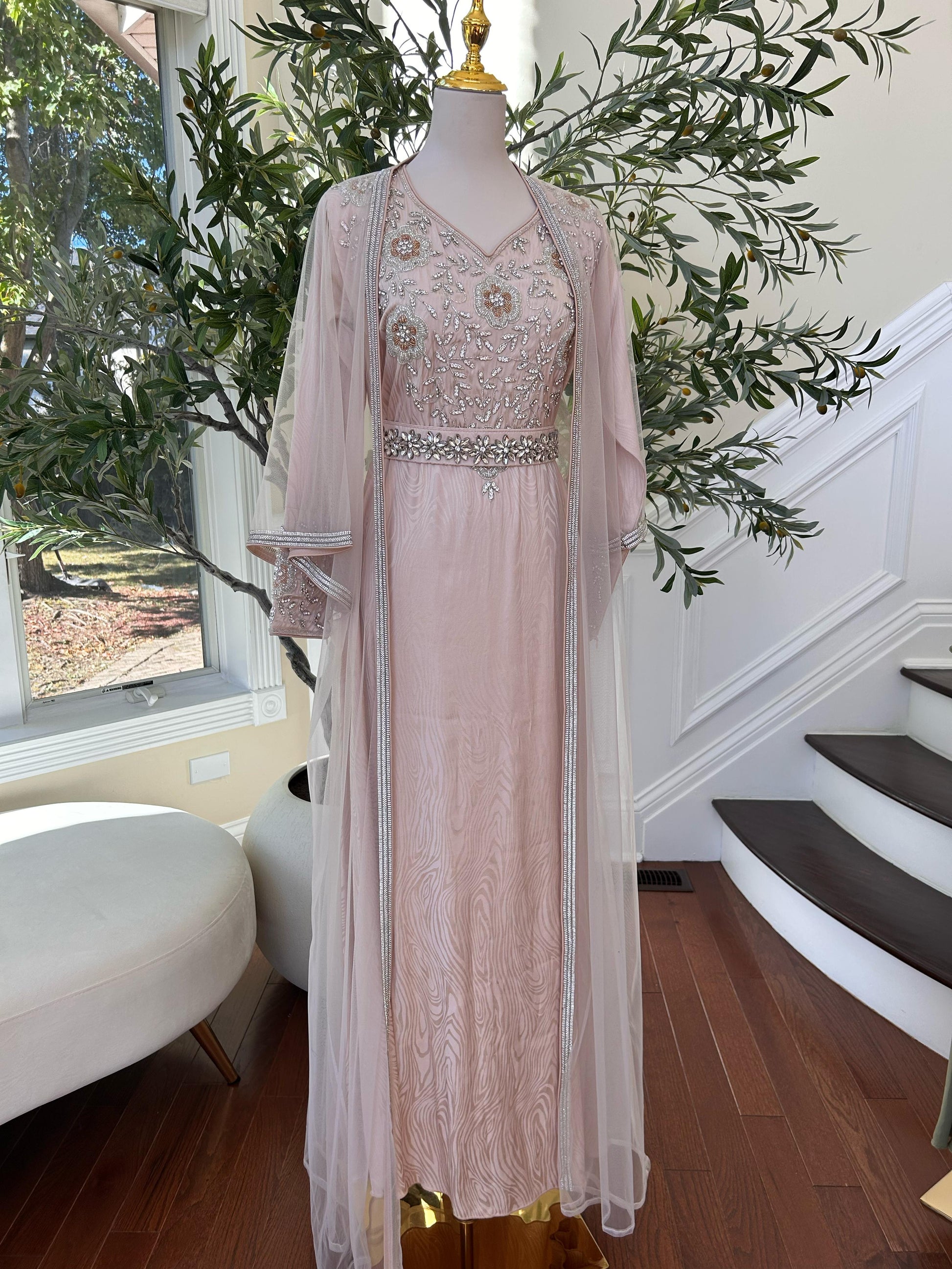 Majestic Blush Pearl Kaftan