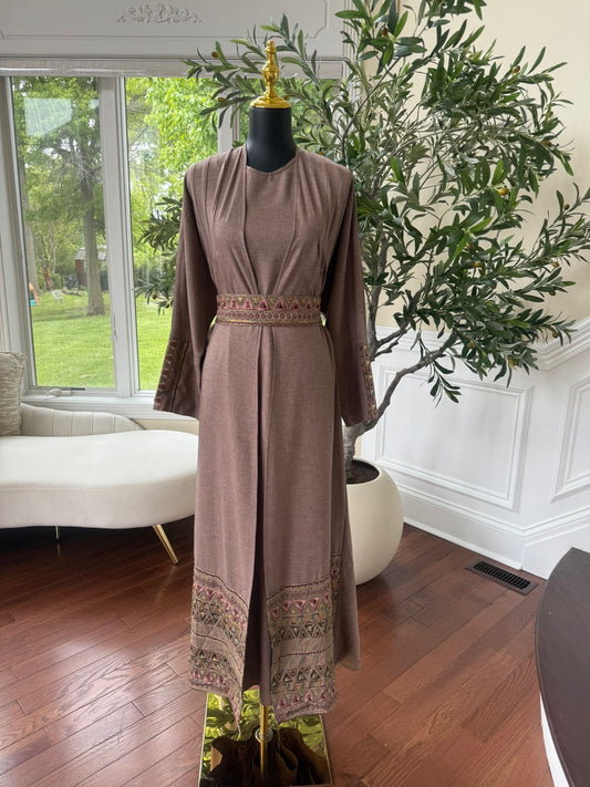 Elegant Tatreez Cardigan Abaya