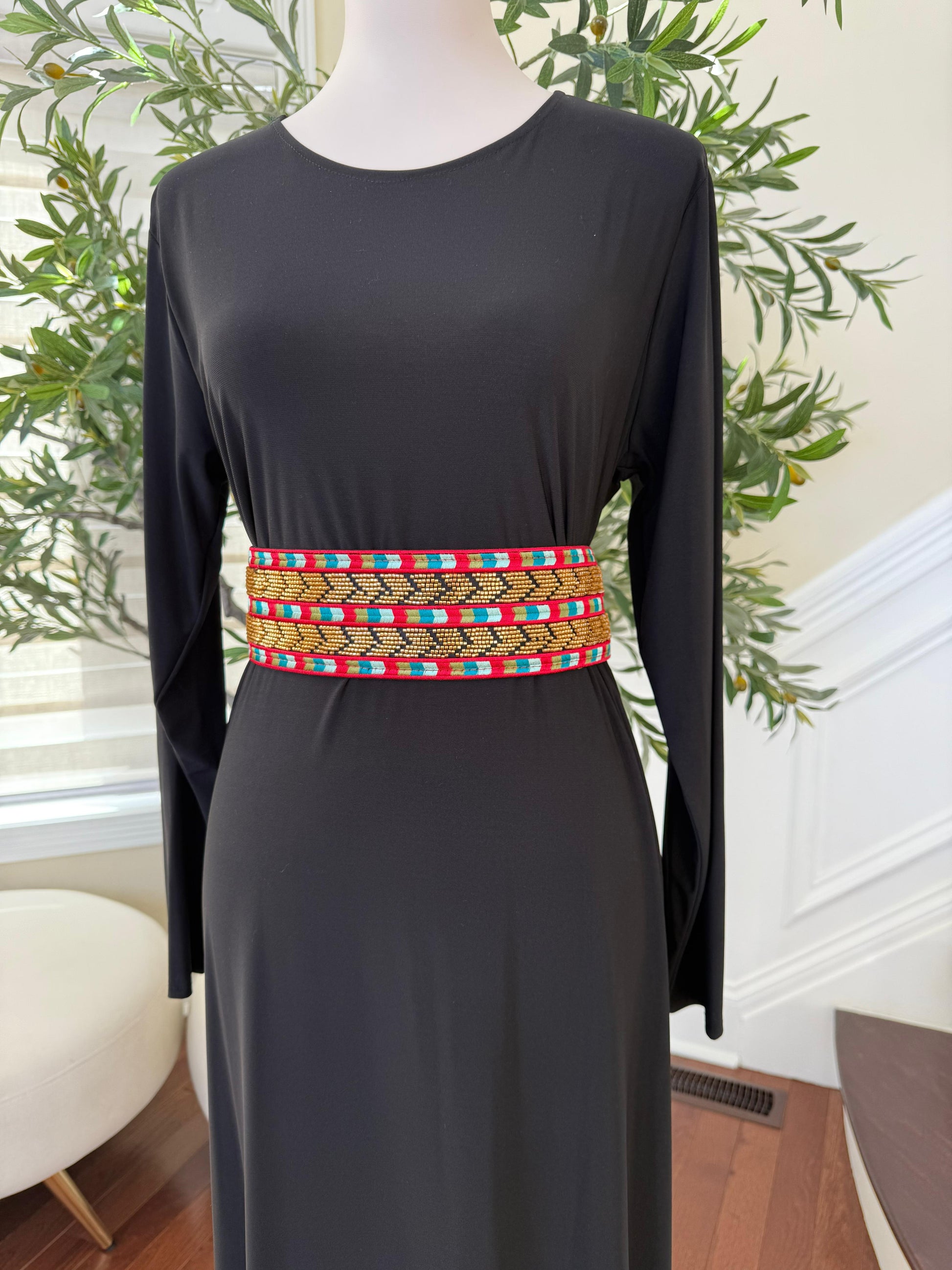 Sabal Kharaz Tatreez Thobe Belt