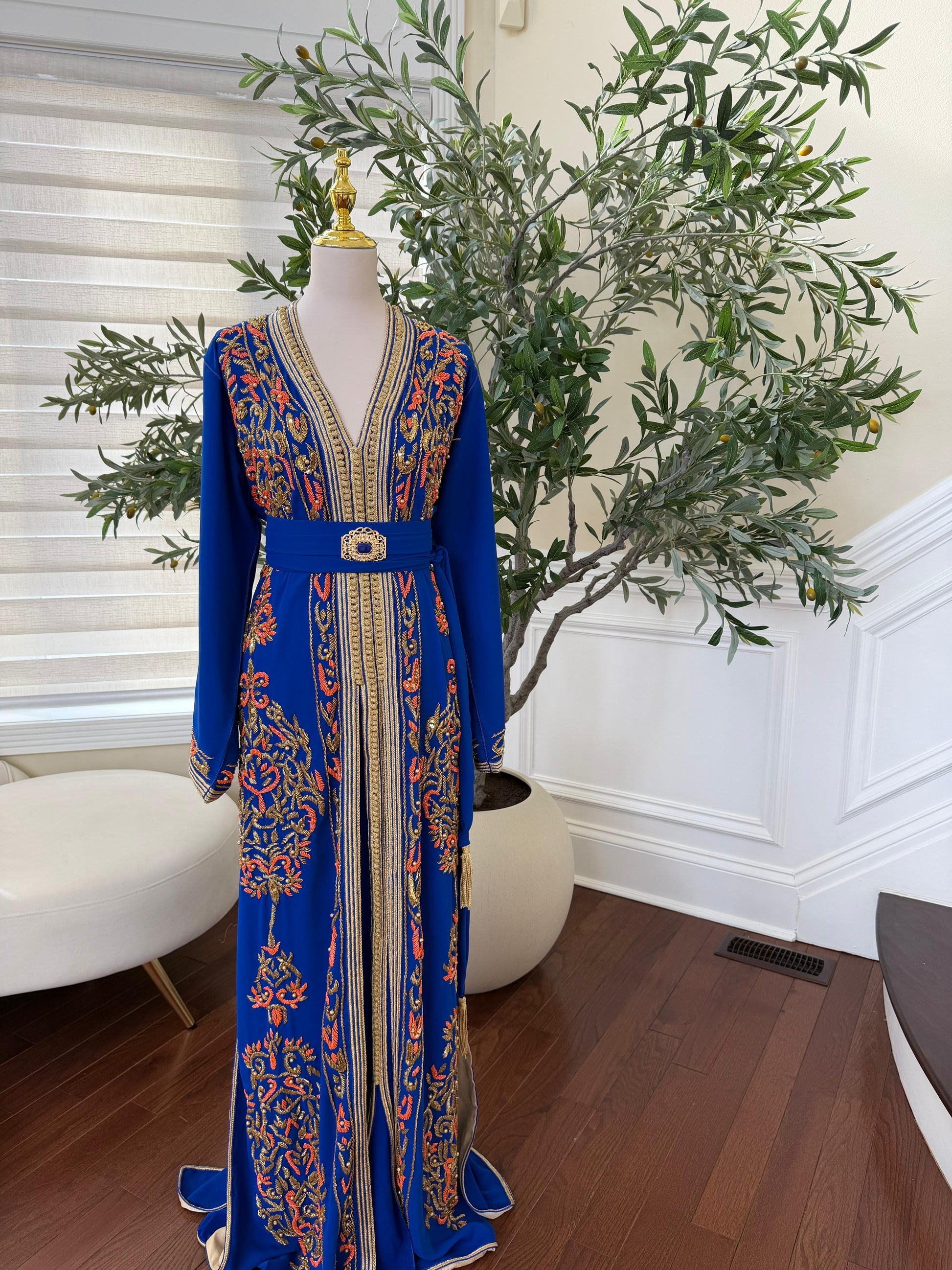 Royal Blue Majestic Kuftan