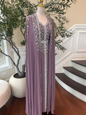 Purple Luxe Beaded Kuftan