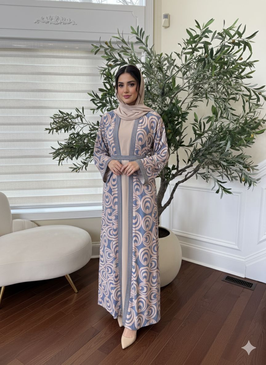 Blush Serenity Two Piece Abaya