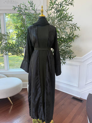 Deep Olive Blossom Abaya