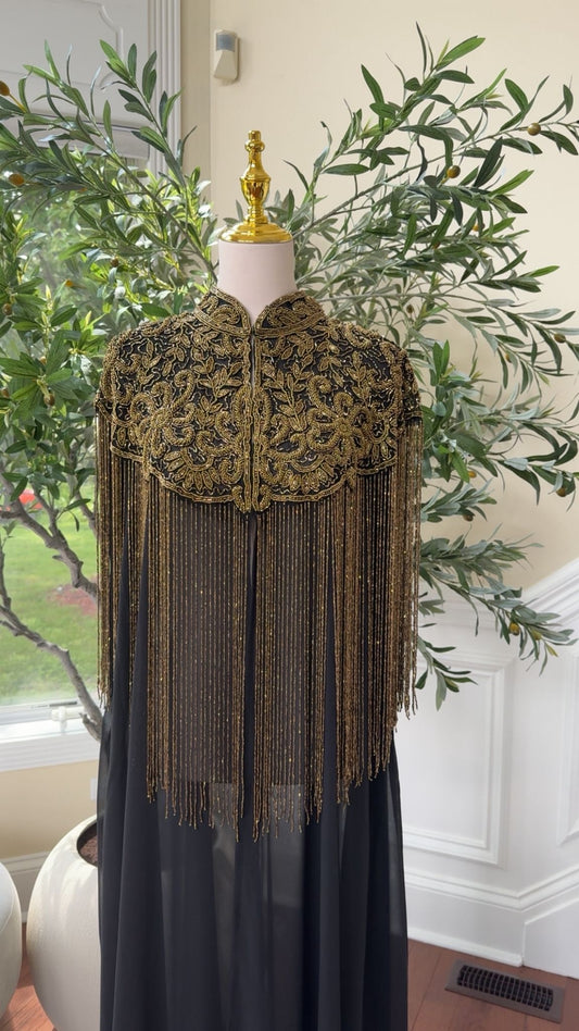 Golden Devine Royal Beaded Abaya