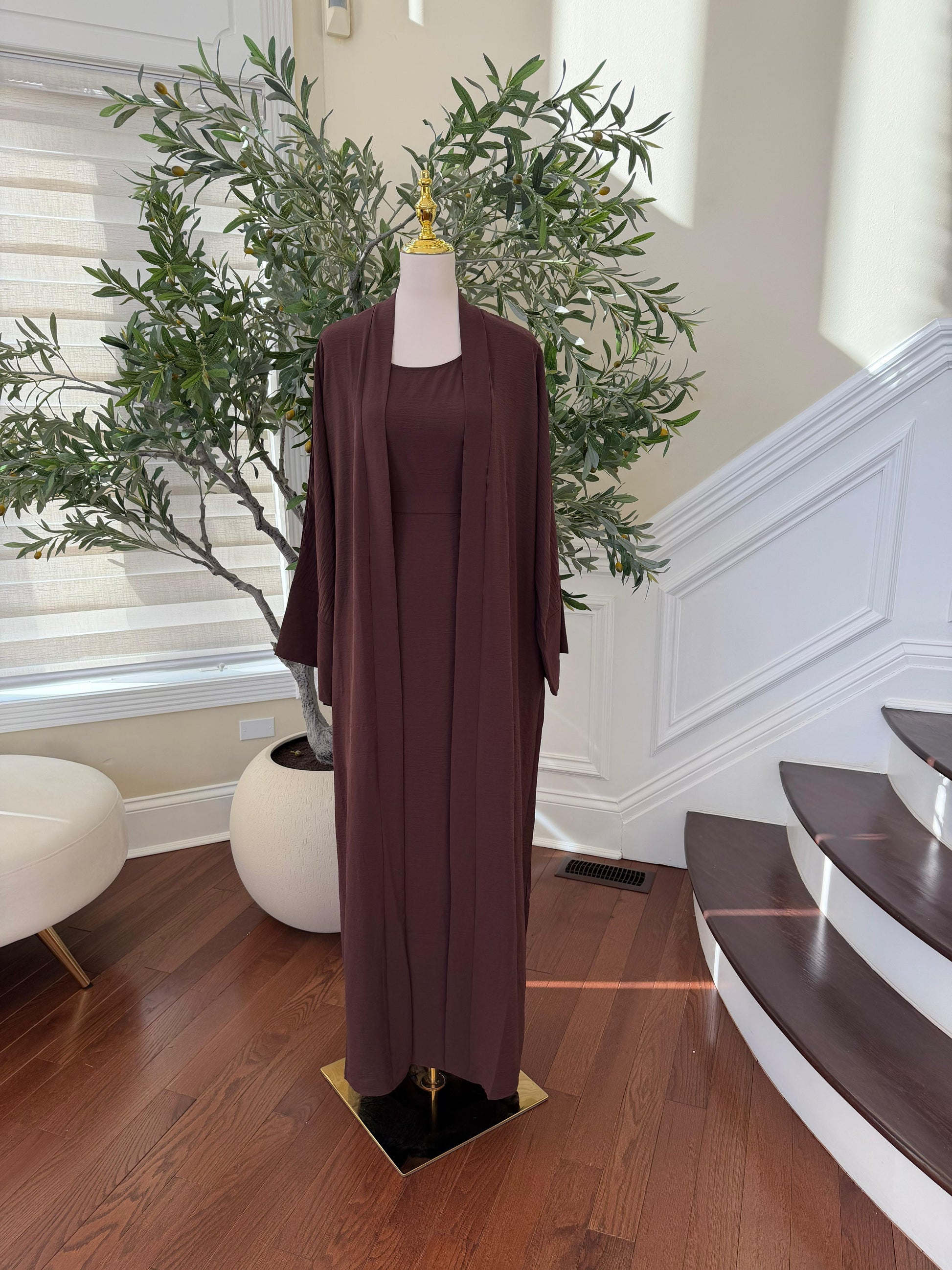 Elegant Two Piece Abaya Set