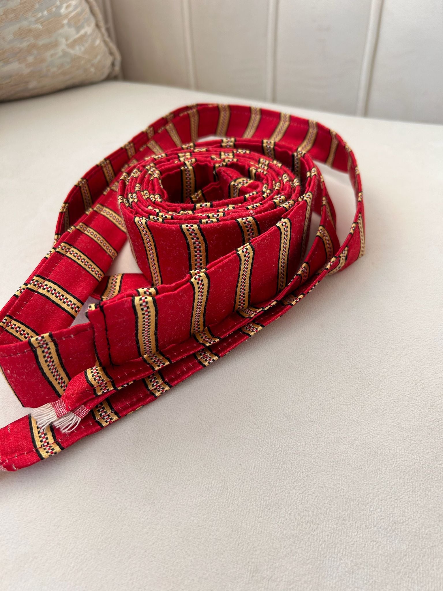 Red/ Gold Belt Siti Cashmere