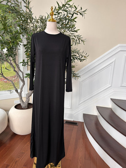 Black under piece dress