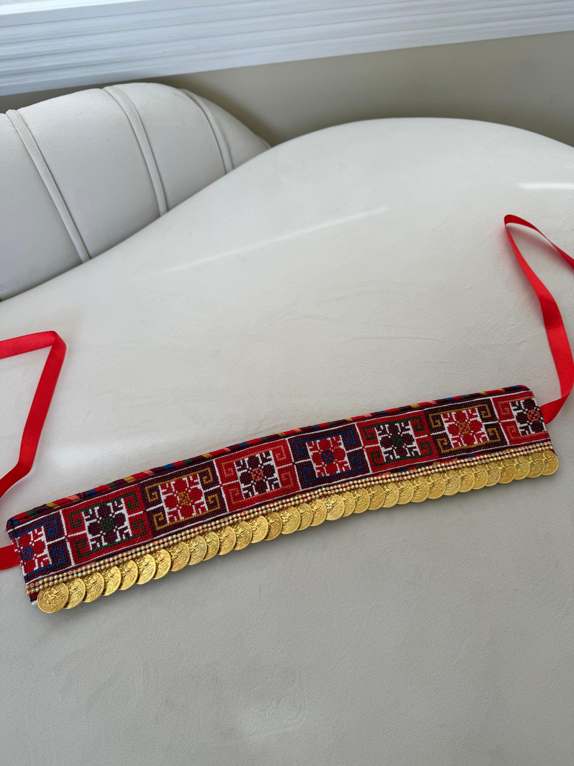 Tatreez Lerat Coin Headband