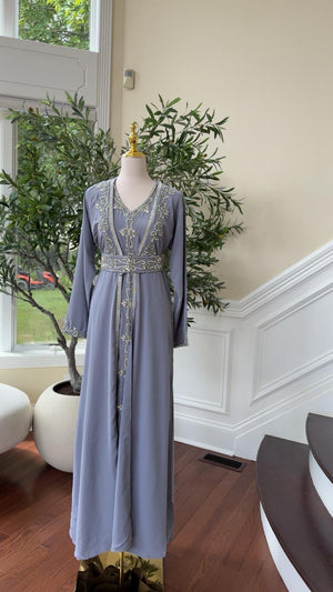 Slate Blue Essence Kuftan