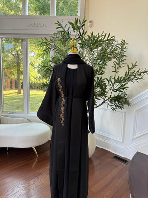 Black Two Piece Abaya