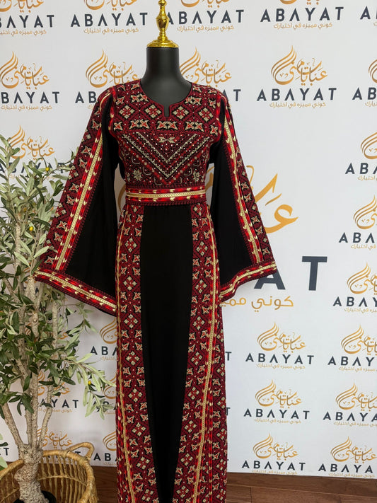 Elegant Black Tatreez Thobe /A