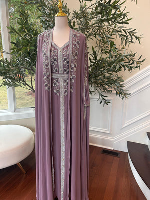 Purple Luxe Beaded Kuftan