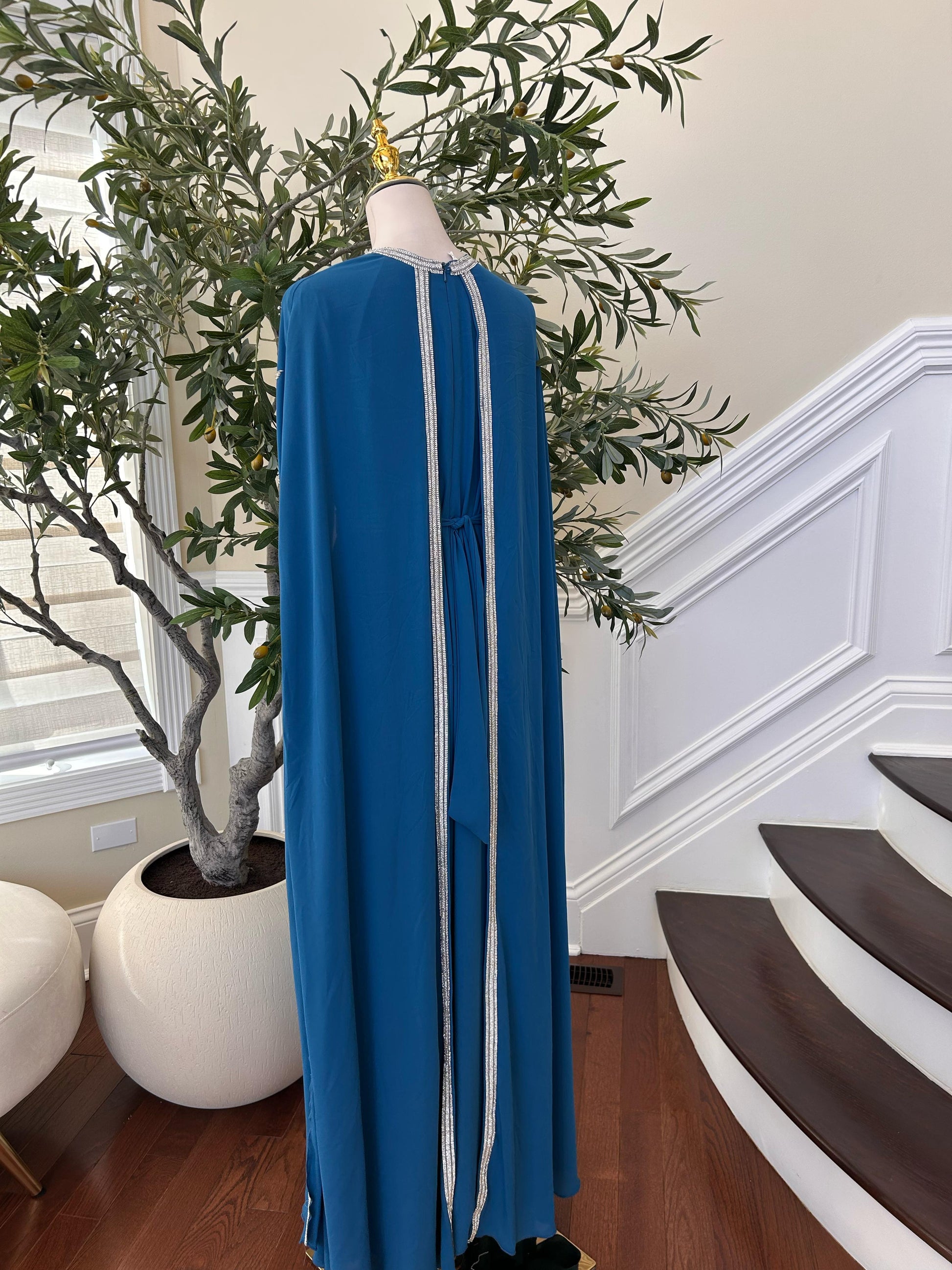 Turquoise Rose Royale Essence Kuftan