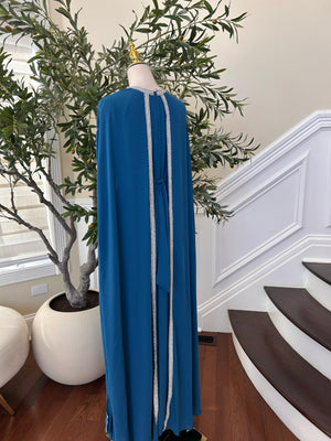 Turquoise Rose Royale Essence Kuftan