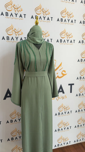 Layali Ramadan Collection: Sage Green Abaya