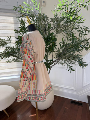 Heritage Bloom Cream Tatreez Jacket