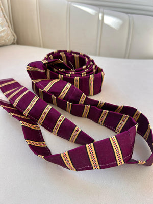 Purple/ Gold Cashmere Siti Belt
