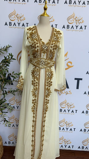 Golden Luxury White Kuftan