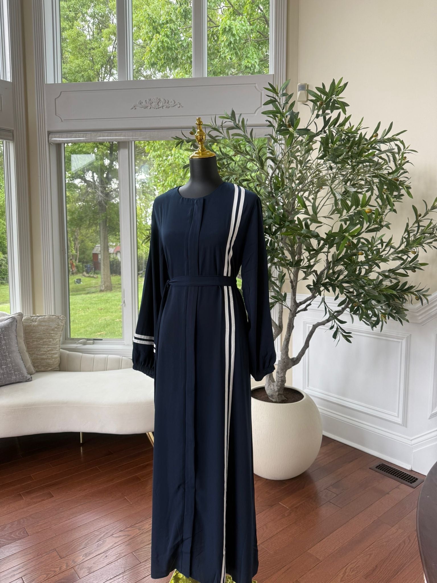 Blue Elegance Activewear Abaya