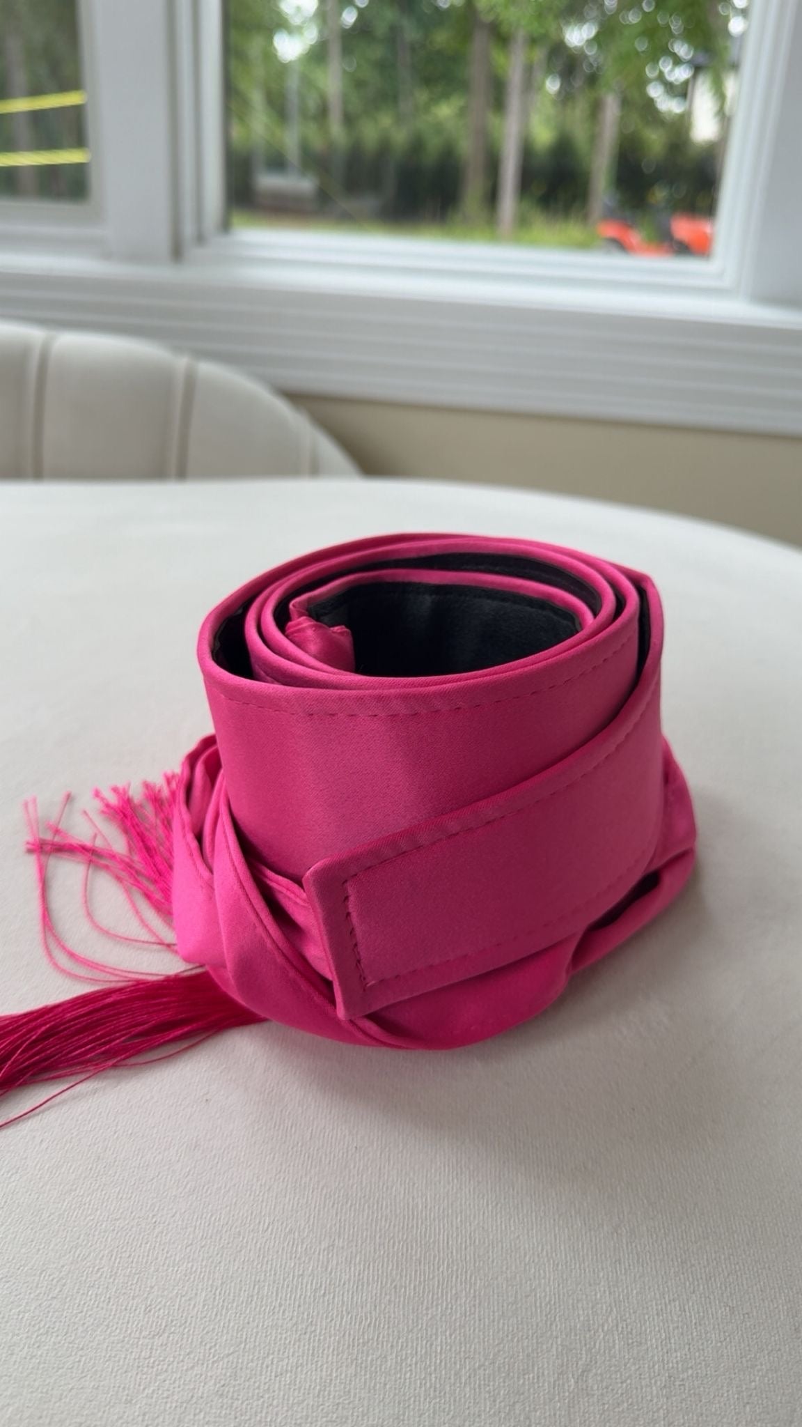 Pink Satin Belt