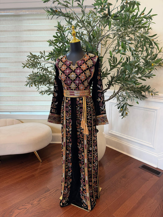 Beaded Stone Floral Elegance Thobe