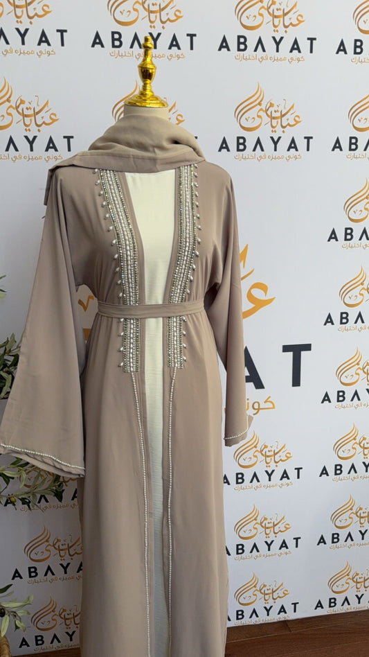 Delicate Light Blush Pink Abaya