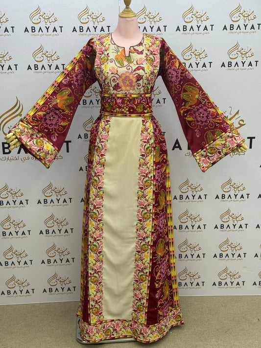 Royal Rose Garden Embroidered Thobe