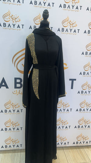 Elegant Black and Gold Abaya