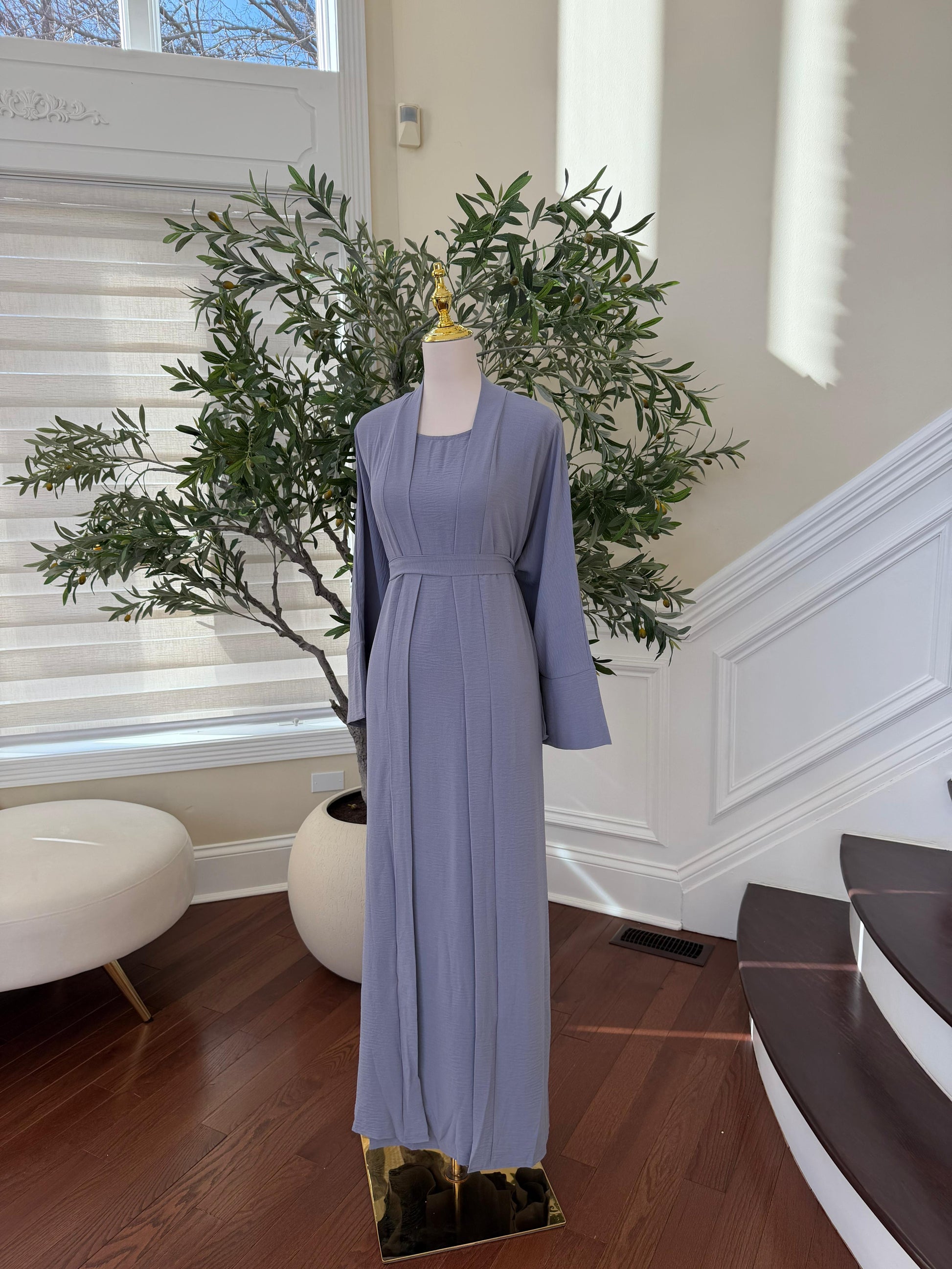 Elegant Two Piece Abaya Set