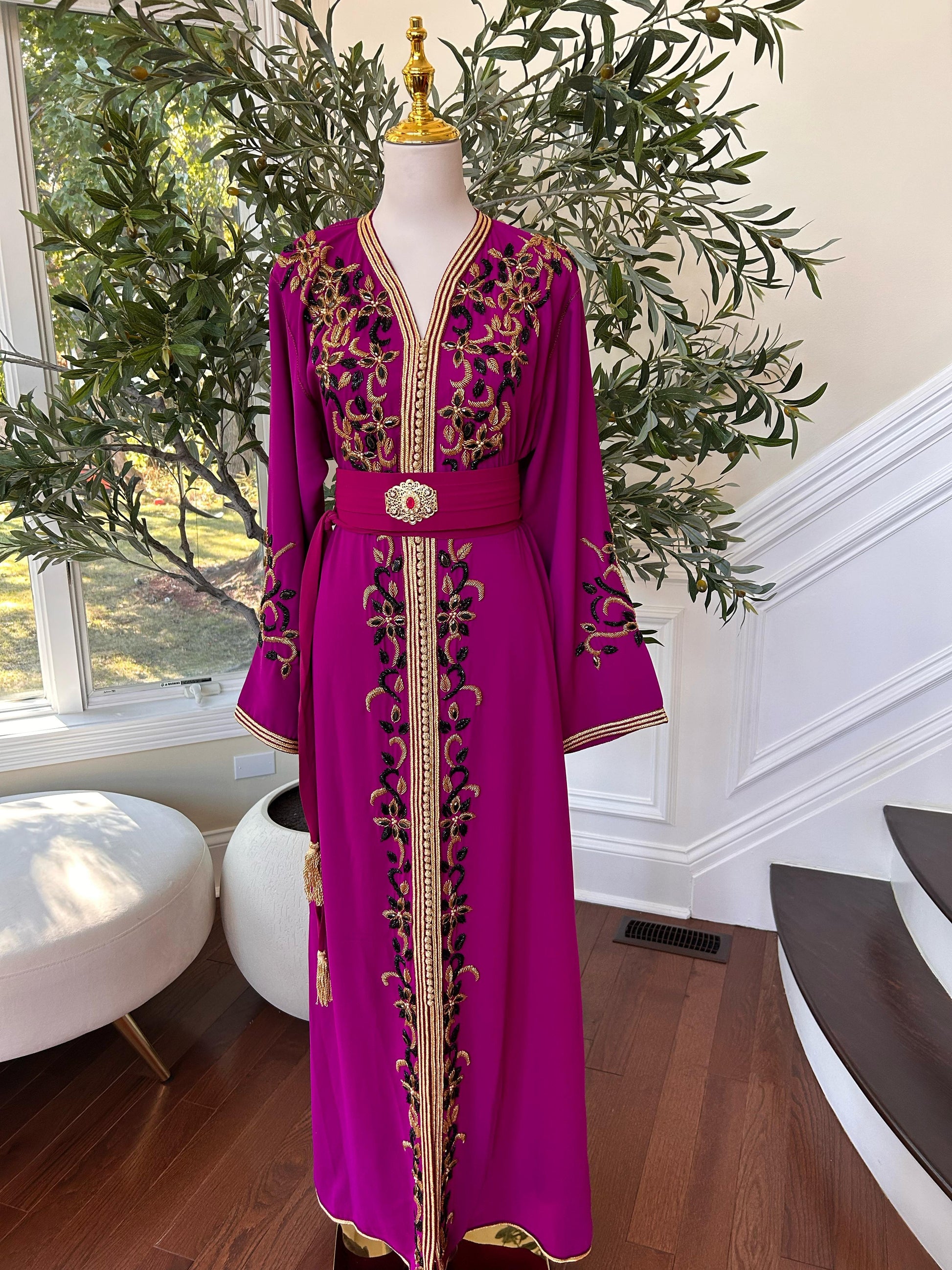 Hot Pink Royale Majestic Kuftan