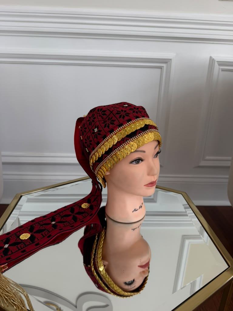 Embroidery Tatreez Red Waka