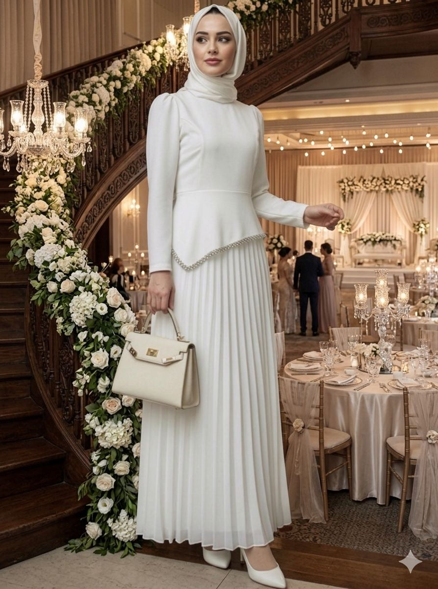 White Royale Elegance Maxi Dress