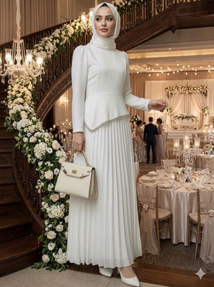 White Royale Elegance Maxi Dress