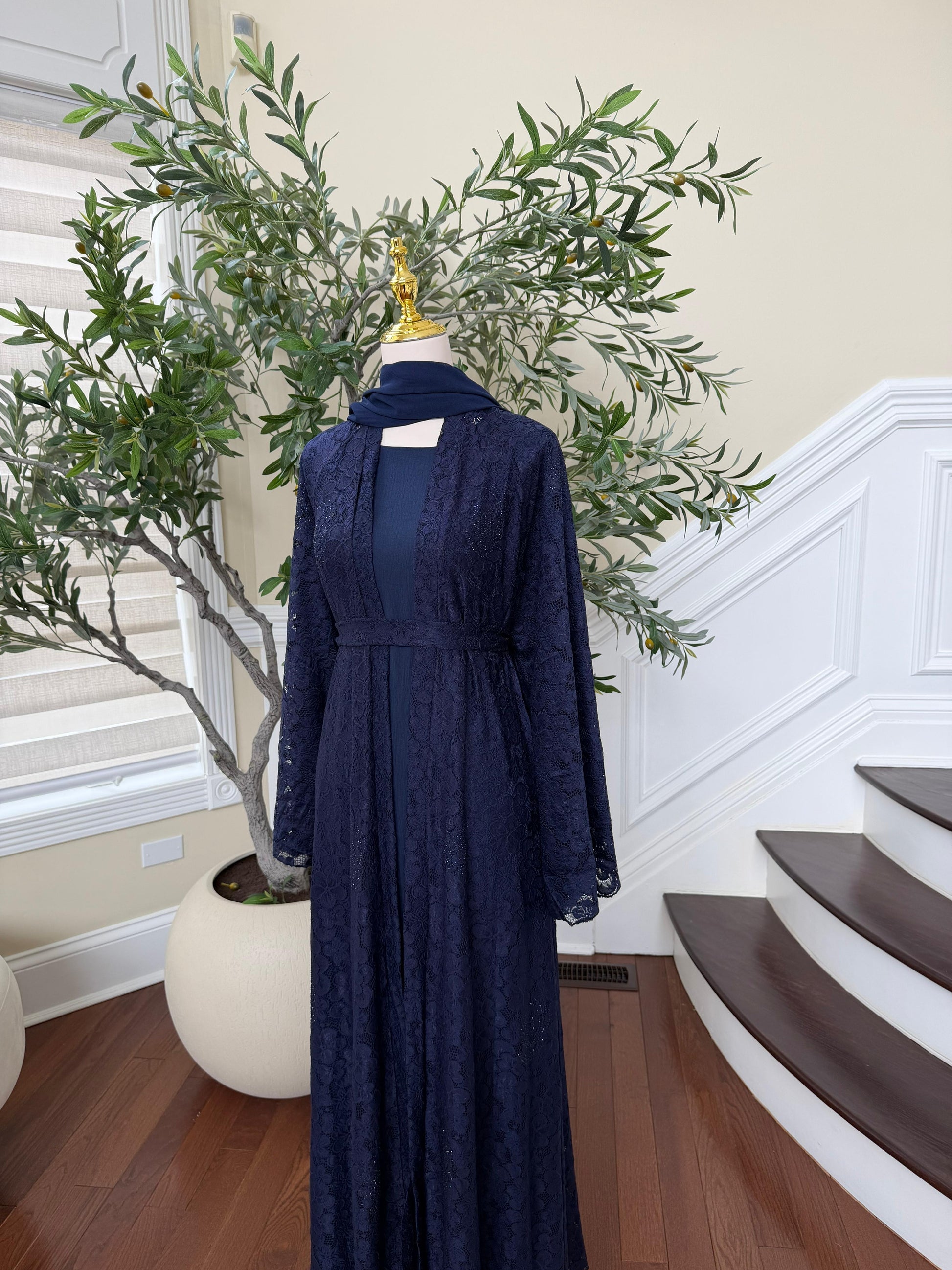 Blue Celestial Two Peice Abaya