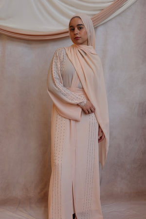 Peach Harmony Abaya