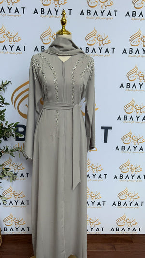 Grey Elegance Abaya