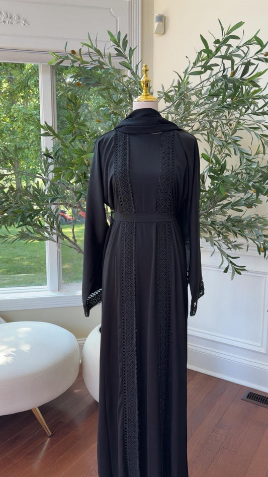 Midnight Serenity Luxe Abaya