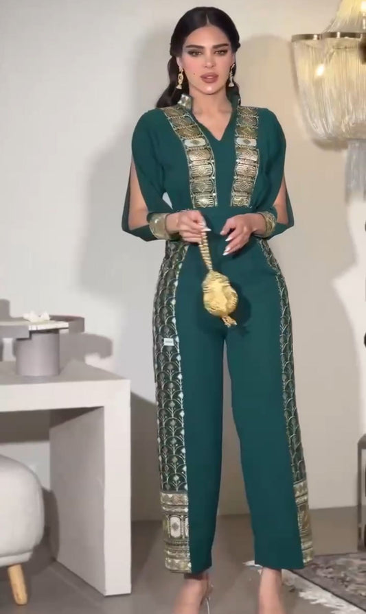 Elegant Green Jumpsuit