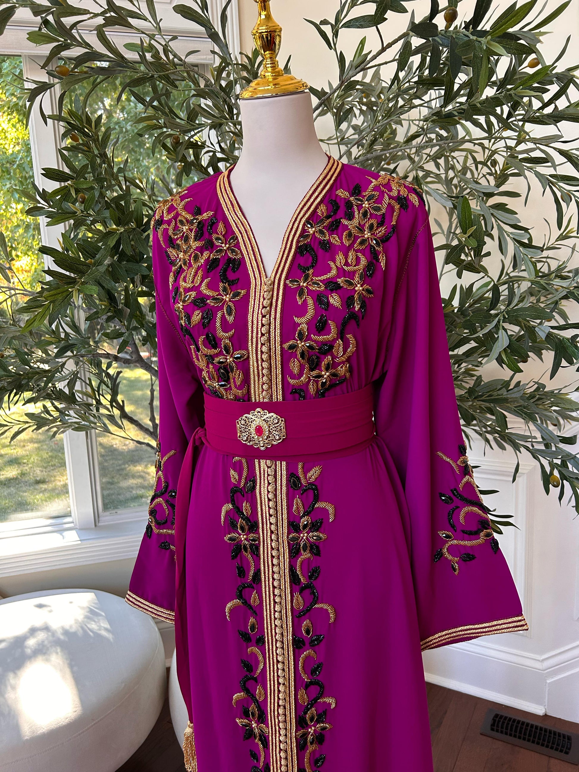 Hot Pink Royale Majestic Kuftan