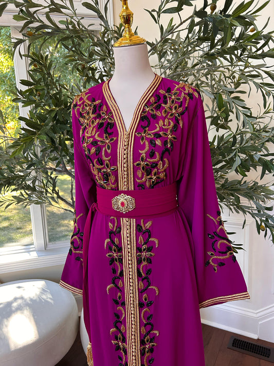 Hot Pink Royale Majestic Kuftan