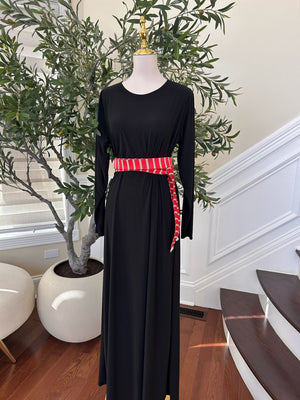 Red/ Gold Belt Siti Cashmere