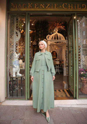 Elegant Multi Color Dress Set