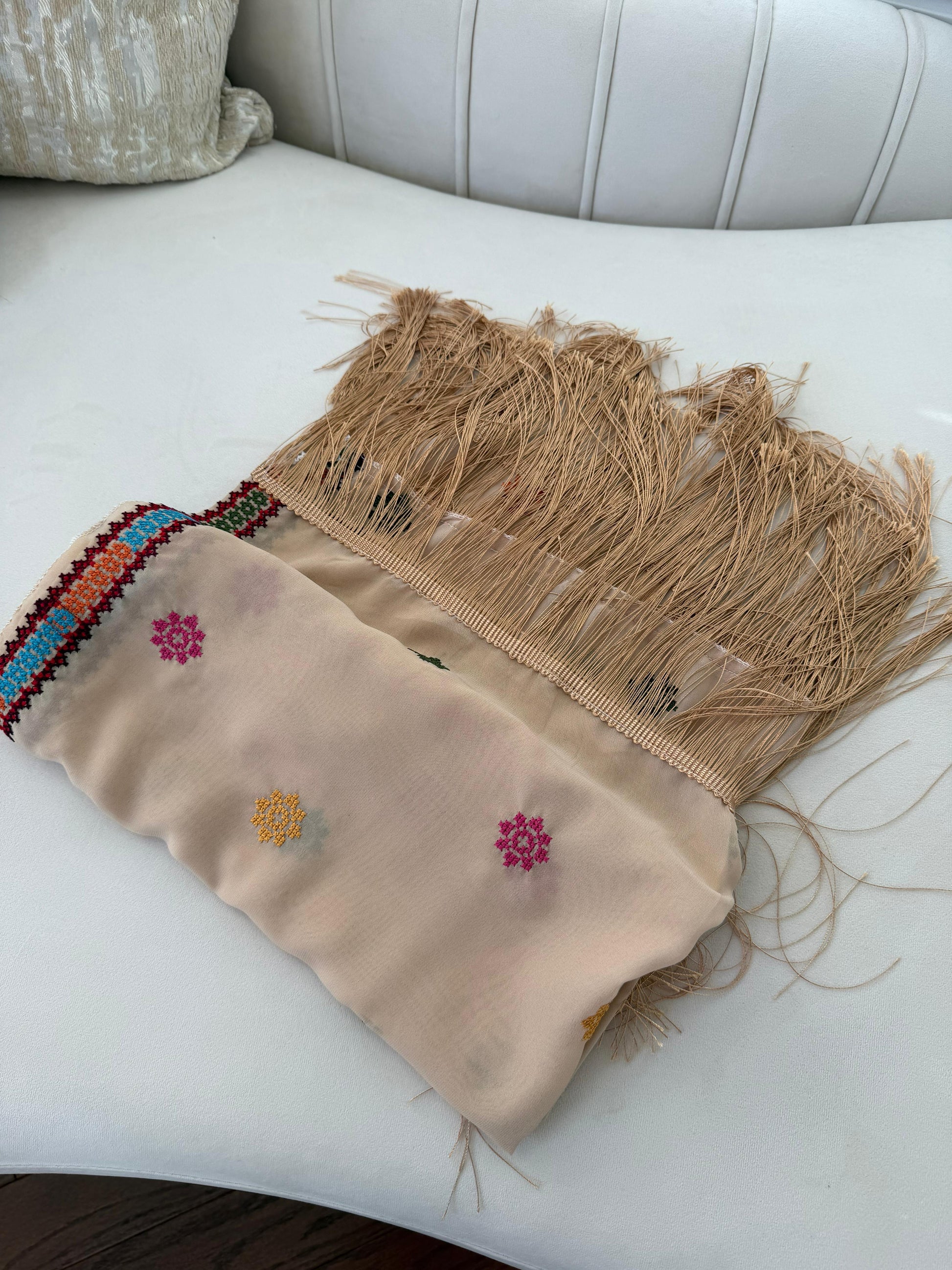 Tan Tatreez Khirka Shal Mandil