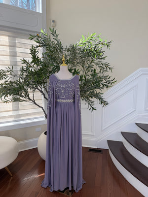Lavender Drape Elegance Kuftan