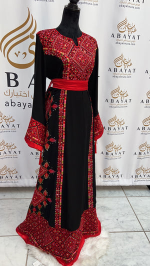 Beautiful Thobe black and red 44