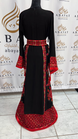 Beautiful Thobe black and red 44