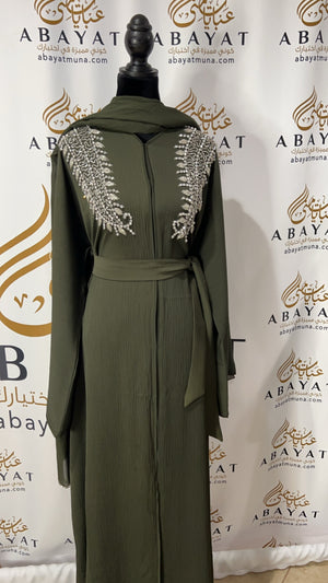 Beautiful green Abaya 9199052
