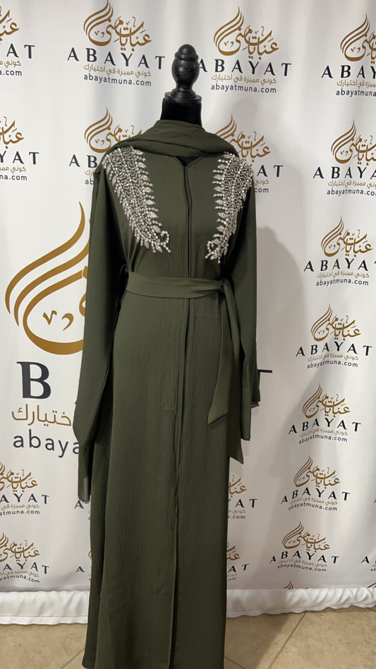 Beautiful green Abaya 9199052