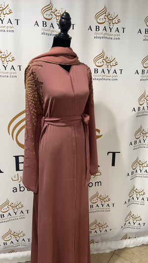 Golden Blush Abaya